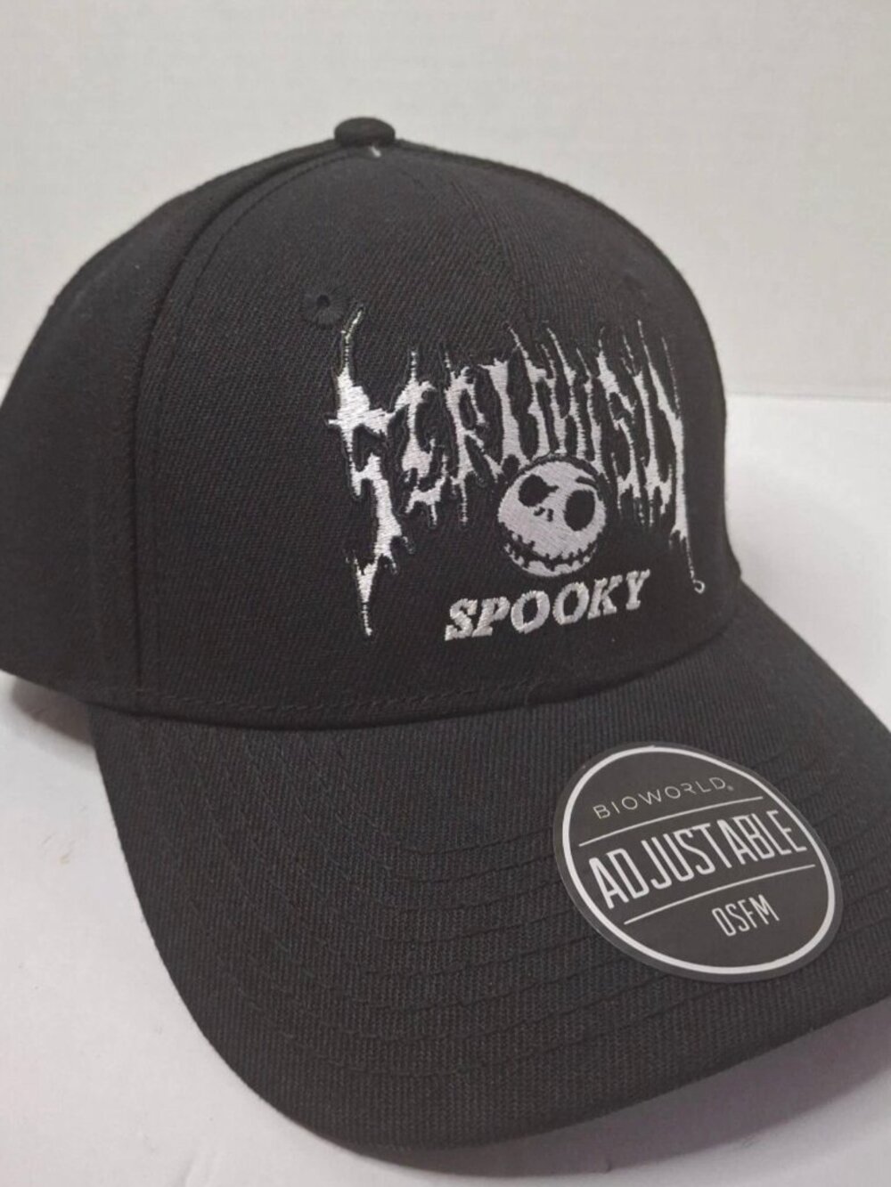Nightmare Before Christmas Jack Skellington Hat Seriously Spooky Snapback NWT